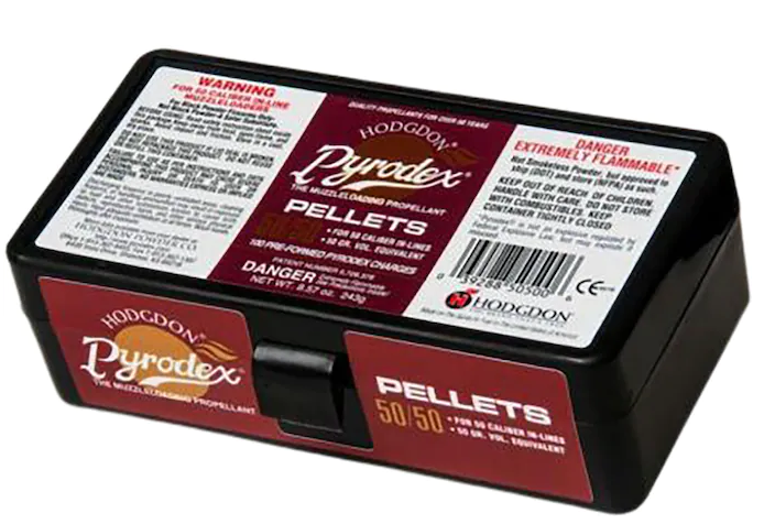 Hodgdon Pyrodex Black Powder Substitute 50 Caliber 50 Grain Pellets