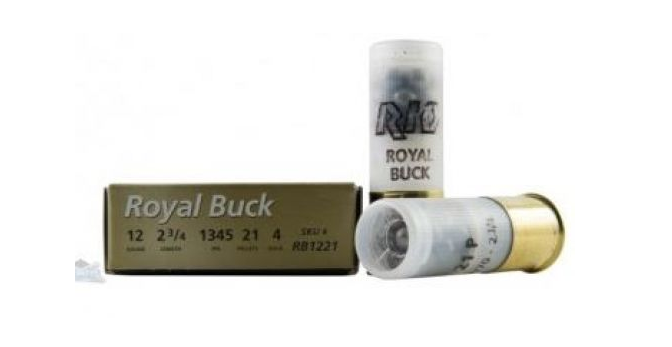 Rio Royal Buck #4Buck 12GA 2-3/4" 21-pellet 5rds