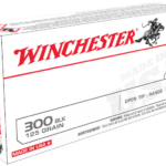 Winchester USA Ammunition 300 AAC Blackout 125 Grain Open Tip Range Box of 20